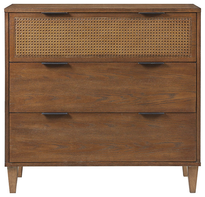 Madison Park Cali Cane 3-Drawer Accent Storage Chest, Natural