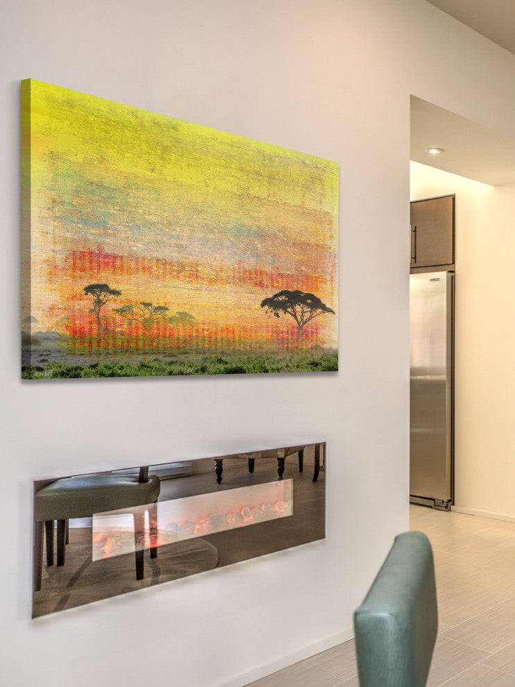 "Orange Plains" Print on Canvas, 36"x24"