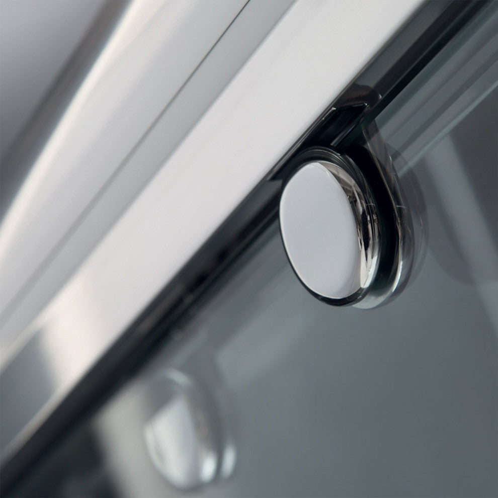 DreamLine Charisma 34x60x78 3/4 Bypass Shower Door Chrome, CD Black Base