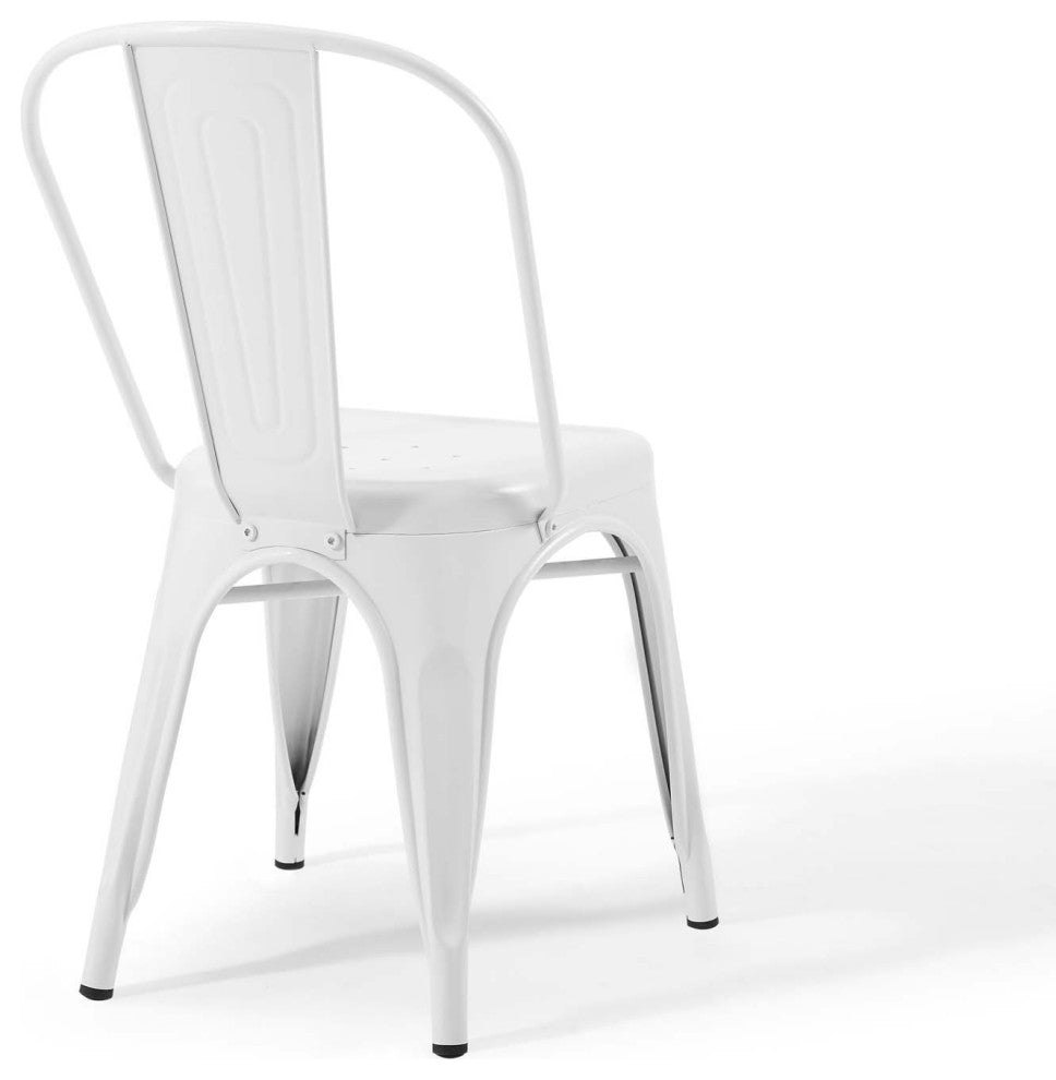 Promenade Bistro Dining Side Chair Set of 2-White