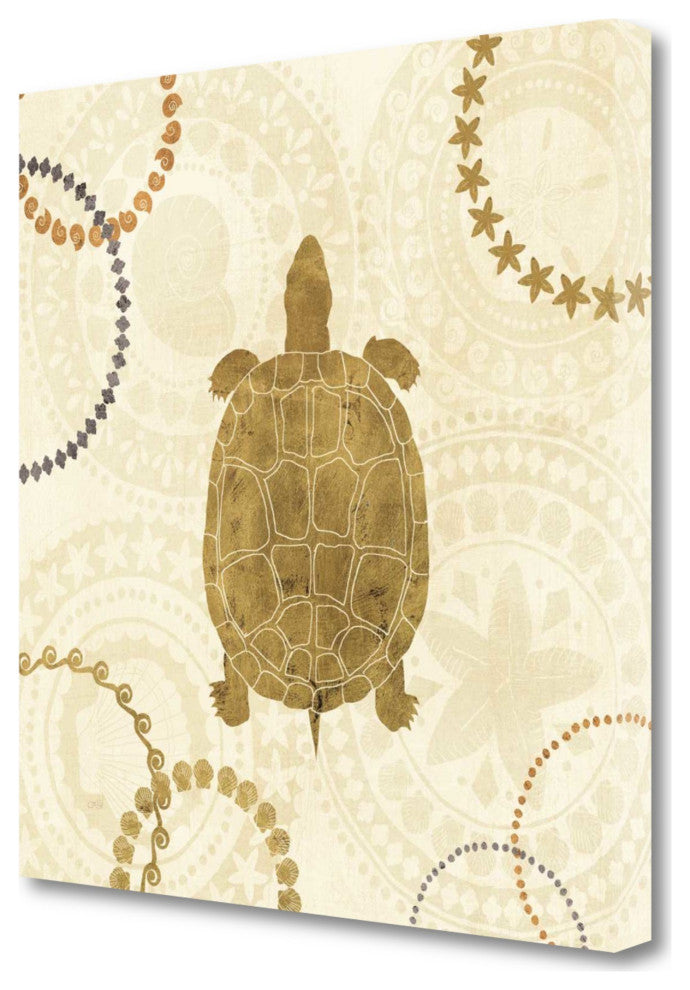 18" Sailing the Seas Alone Sepia Tone Giclee Wrap Canvas Wall Art