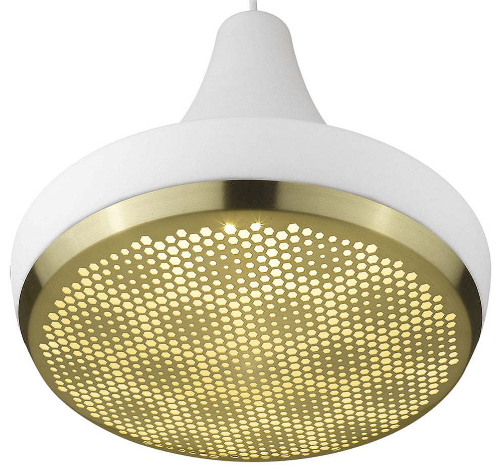 Tholos 1-Light White Pendant