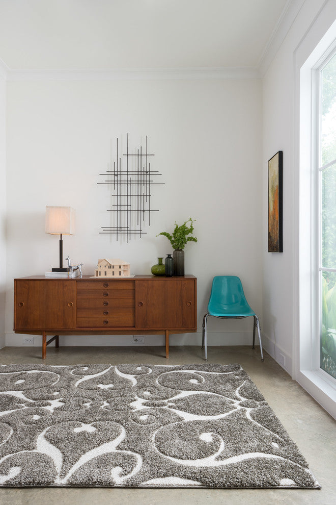 Loloi Enchant Collection, Smoke, 5'3"x7'7"