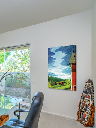 "Pretty Blue Skies" Painting Print on Canvas