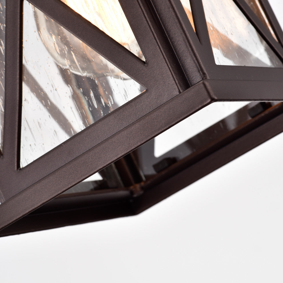 CHLOE Lighting VINCENT Transitional 1-Light Oil Rubbed Bronze Outdoor Sconce