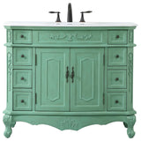 Elegant Lighting VF10142-VW Danville 42" - Vintage Mint