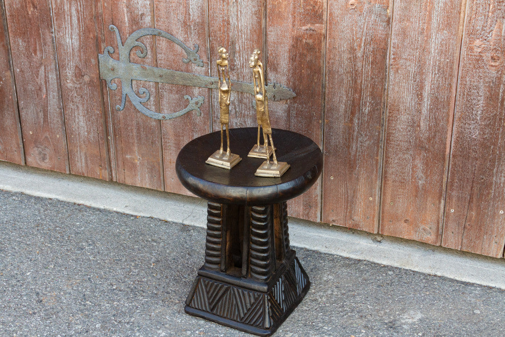 Cameroon Carved Tribal Milk Stool