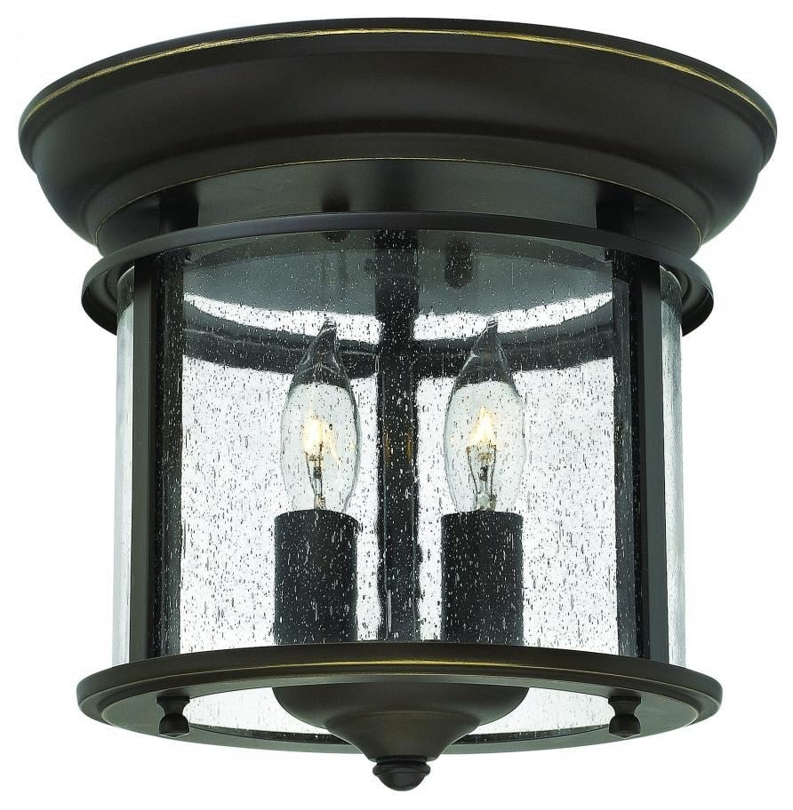 Hinkley Gentry Two Light Flush Mount 3472OB