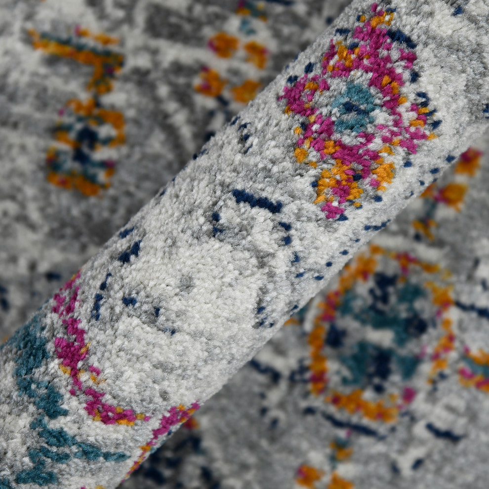 Montana Myro Runner, Blue, 2'7" x 8', Geometric