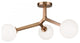 Matteo Lighting X81503AGOP Ceiling Mount, Aged Gold Brass Finish