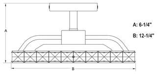 Clara 12.25" Semi-Flush Mount Brushed Nickel