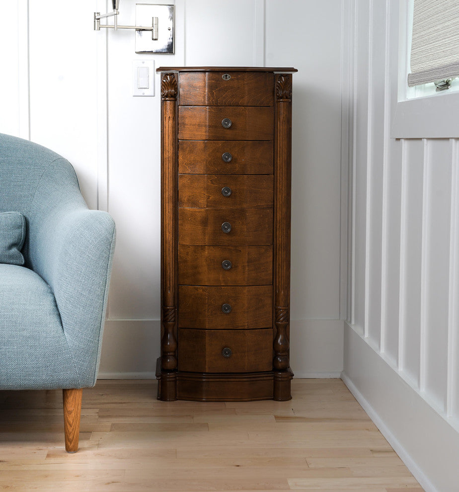 Antoninette Jewelry Armoire, Walnut