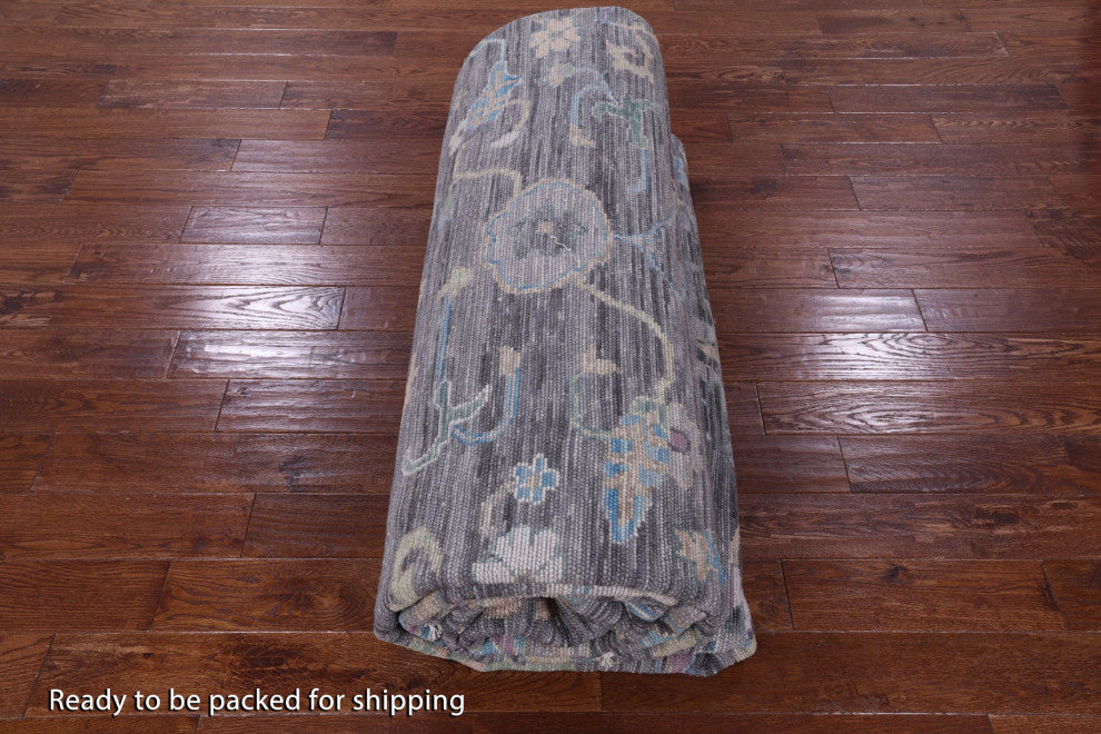 12' 0" X 15' 2" Turkish Oushak Handmade Wool Rug - Q13432