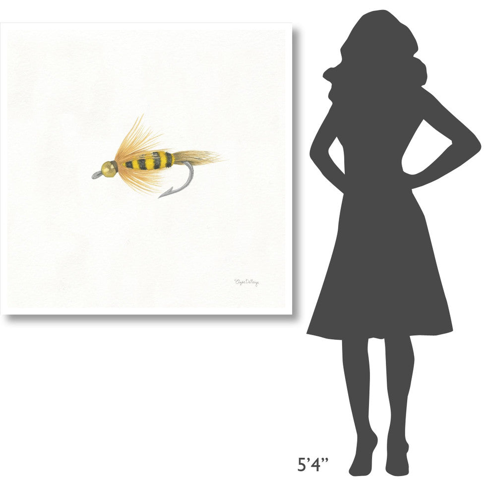 "Gone Fishin VII" Digital Paper Print by Elyse DeNeige, 42"x42"