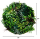 38in. UV Resistant Virgin Islands Artificial Living Wall Art Panel