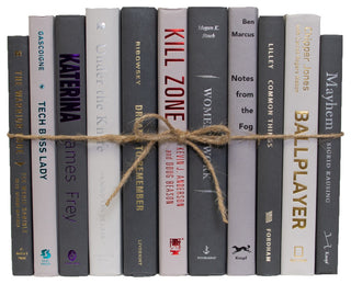 Decorative Books - Granite Book Bundle - 1 foot of Grey Books