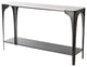 Cove Marble Top Console Table Ink Finish