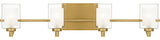 Quoizel KLT8604LED Kolt 4 Light 29"W LED Bathroom Vanity Light - Brushed Gold