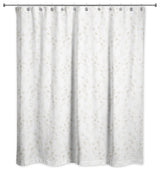 Beige Eucalyptus Pattern 71x74 Shower Curtain
