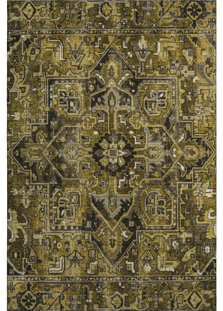 Premium Machine Washable Mayfield AMF570 Brown 8' x 10' Rug