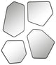 Uttermost Linneah Black Mirrors, Set of 4