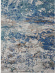 8" x 10" Blue and Gray Abstract Earth Area Rug