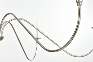 Living District Rohan 54" Chandelier in Polished Nickel