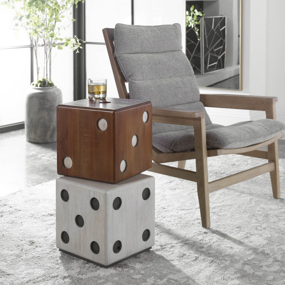 Uttermost Roll The Dice Accent Table 25485