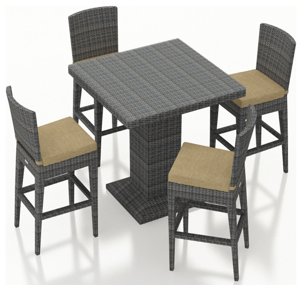 District 5 Piece Bar Set, Heather Beige
