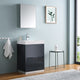 Valencia 24" Dark Slate Gray Free Standing Vanity Set, Cabinet, Faucet FFT9161CH
