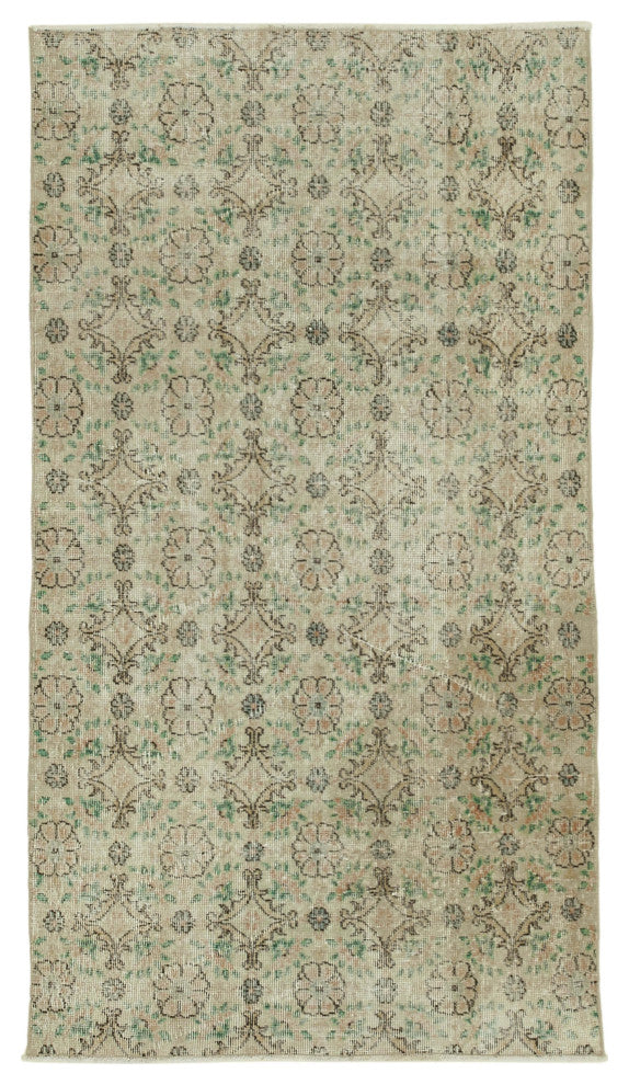 Rug N Carpet - Handmade Turkish 3' 7" x 6' 7" Vintage Small Area Rug