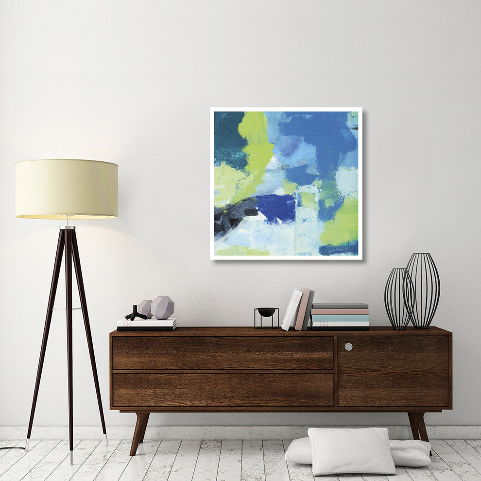 "Mountain Reflection II" Digital Paper Print by Farida Zaman, 38"x38"