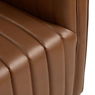 Brown Upholstered Accent Chair