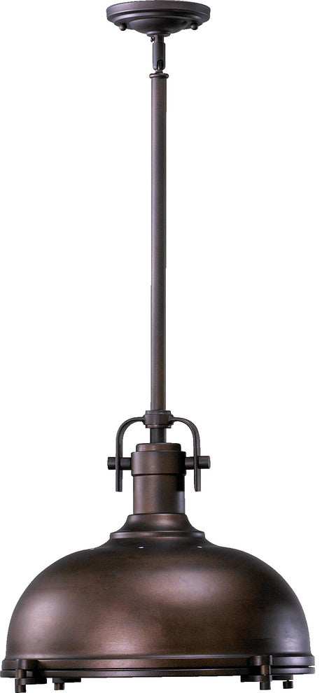 16.5" Hinge Pendant, Oiled Bronze