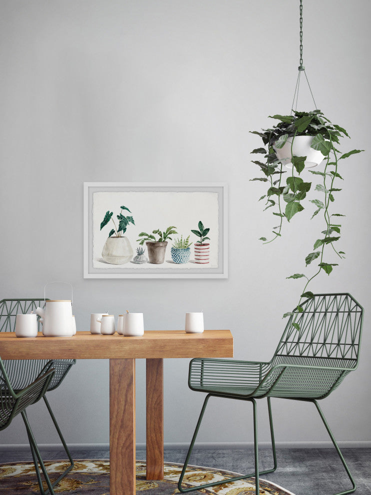 "Heart-Shaped Leaves" Framed Painting Print