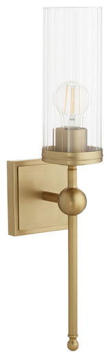 Lee Boulevard Transitional Wall Mount, Aged Brass