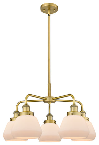 Innovations Fulton 5 24.5" Chandelier Brushed Brass
