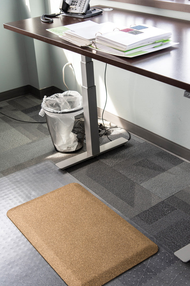 Stand Smart Premium Anti-Fatigue Mat, 32"x20", Gold Mosaic