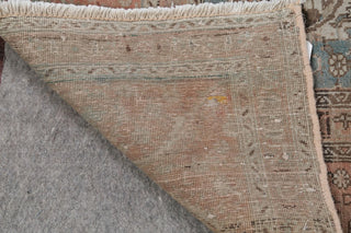 Consigned, Tabriz Semi Vintage Persian Handmade Oriental Rug Wool, Peach, 8'x10'