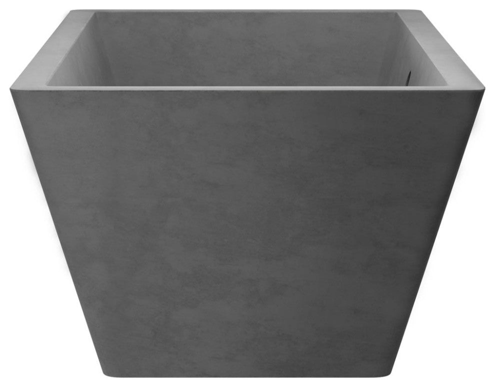 Mendocino Concrete Bathtub, Slate