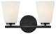Lark Bri Small Two Light Vanity, Black