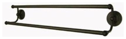 Kingston Brass Milano 18" Dual Towel Bar, Oil Rubbed Bronze
