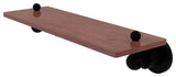 Astor Place 16" Solid Wood Shelf, Matte Black