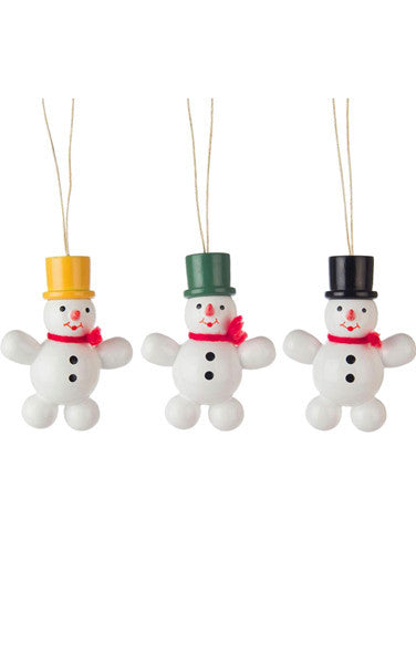 Dregeno Ornament- 3-Pc Set Of Assorted Snowmen
