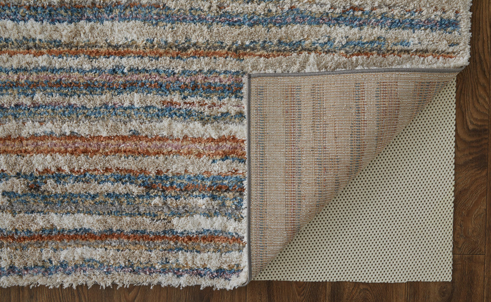 Weave & Wander Caide Contemporary Beige/Cream Rug, 2'6"x8" Runner