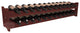 24-Bottle Scalloped Wine Rack, Redwood, Cherry Stain