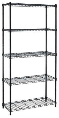 Beautiful Black Metal shelving unit
