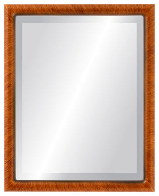 Pasadena Framed Rectangle Mirror, Vintage Walnut, 13"x17"