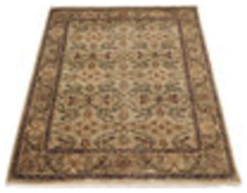 Hand Knotted Nir Wool Runner Area Rug Oriental Cream, 2'6''x12'