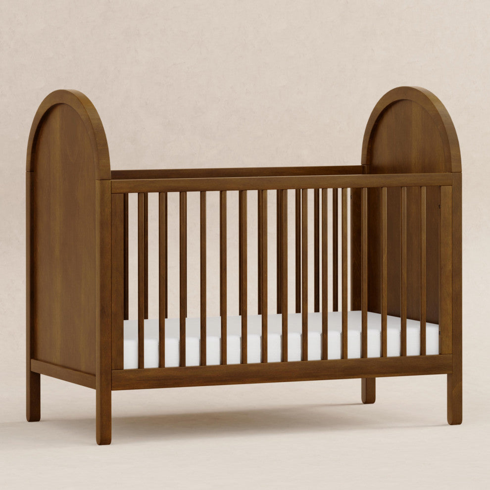 Bondi Cane 3-in-1 Convertible Crib with Toddler Bed Conversion Kit, Natural Walnut, Wood